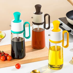 2 In 1 Oil Dispenser With Silicon Brush 