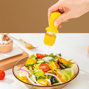 2 In 1 Oil Dispenser With Silicon Brush 