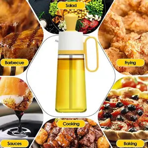 2 In 1 Oil Dispenser With Silicon Brush 